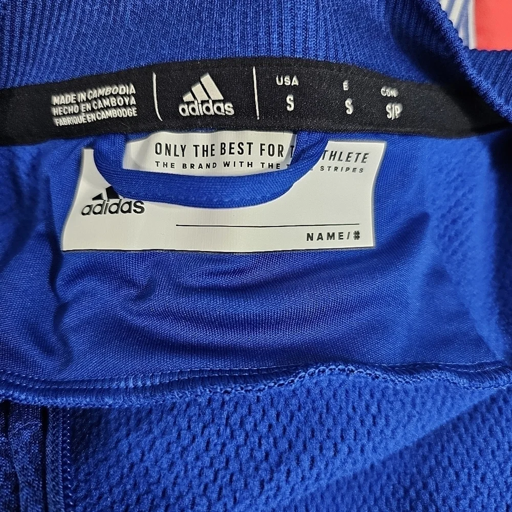 Adidas Climalite Blue Track Jacket Mens Size Small